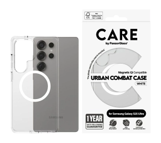 PanzerGlass Flagship Urban Combat White QI do Galaxy S25 Ultra Przezroczysty - TRZECI -55%, ALBO 5-TY ZA 1ZŁ
