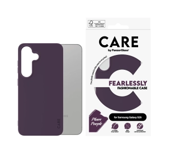 Etui PanzerGlass Fearlessly Fashionable do Samsung Galaxy S25 Fioletowy