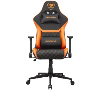 Fotel Cougar Armor One V2 F Gamingowy 120kg Tkanina Czarno-pomarańczowy