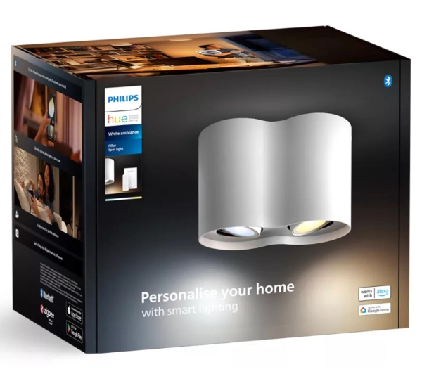 Philips Hue White Ambiance Podwójne Pillar Biały - Kup na Raty - RRSO 0%