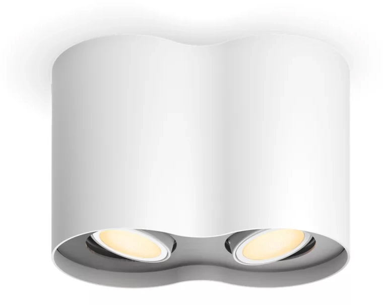Oświetlenie punktowe Philips Hue White Ambiance Podwójne Pillar Biały