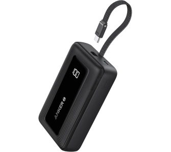 Powerbank Anker Zolo (A1688H11) 10000mAh 30W wbudowany kabel USB-C Czarny