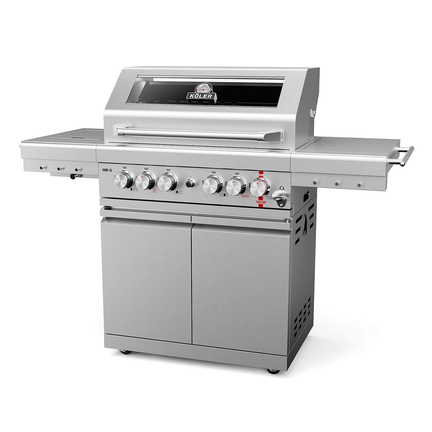 фото Гриль газовий Koler Krone S2 Silver