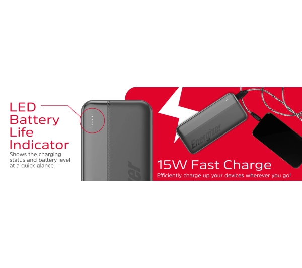 Energizer UE10050CC 10000mAh 15W Czarny