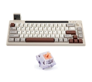 Epomaker RT65 Wisteria Linear Switch Szaro-biały - Kup na Raty - RRSO 0%