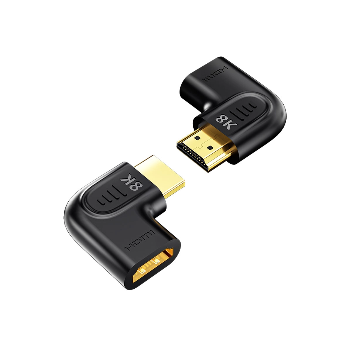 Adapter Unitek A1047ABK03 Kątowy Płaski 8K HDMI 90 i 270 stopni