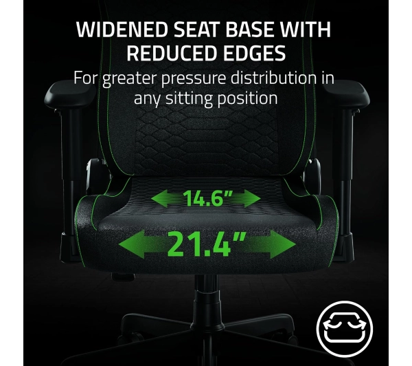Razer Iskur V2 X Fabric Gamingowy do 136kg Tkanina Czarny - Kup na Raty - RRSO 0%