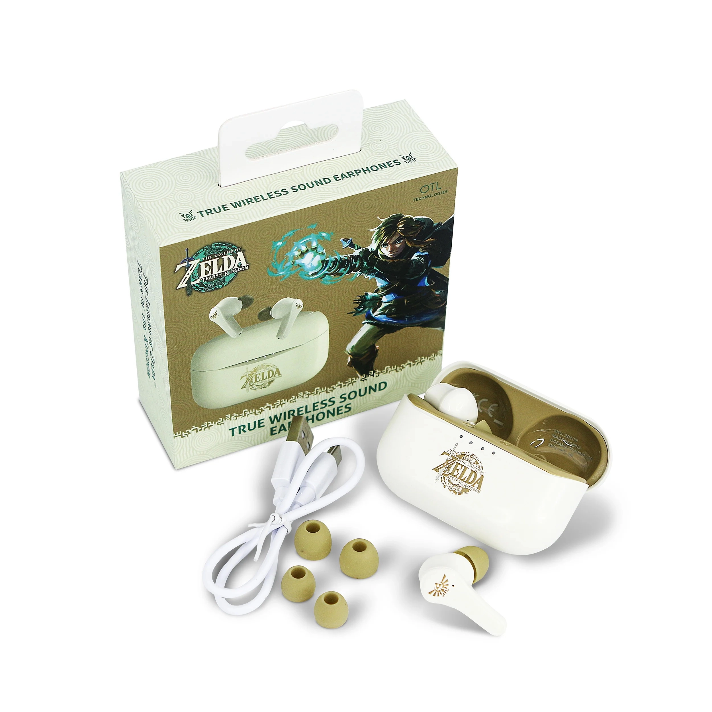 Słuchawki bezprzewodowe OTL Technologies The Legend of Zelda: TOTK TWS Earphones Dla Dzieci Dokanałowe Bluetooth 5.3 Beżowy