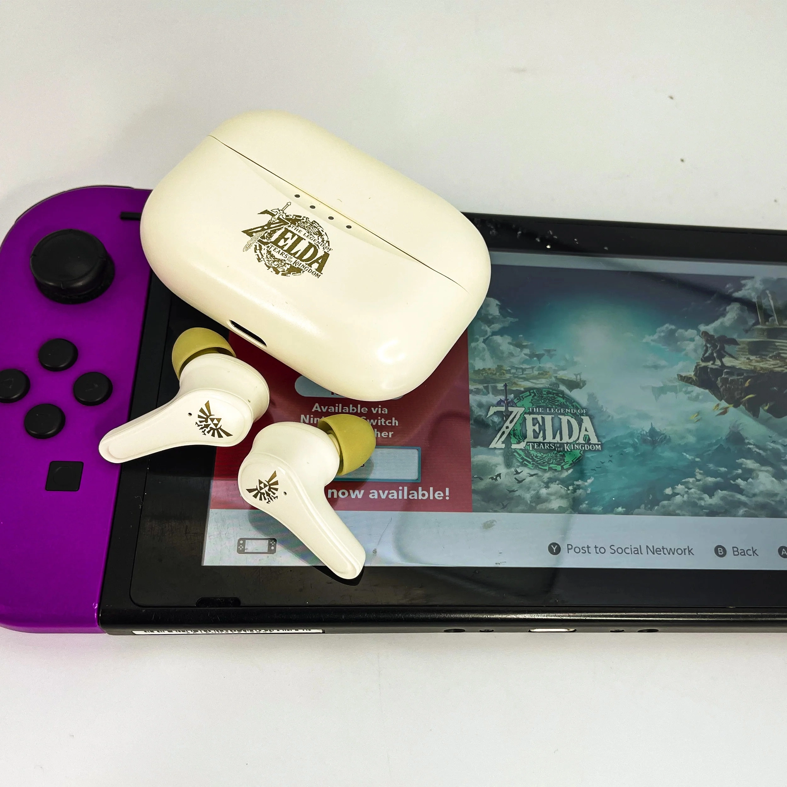 Słuchawki bezprzewodowe OTL Technologies The Legend of Zelda: TOTK TWS Earphones Dla Dzieci Dokanałowe Bluetooth 5.3 Beżowy
