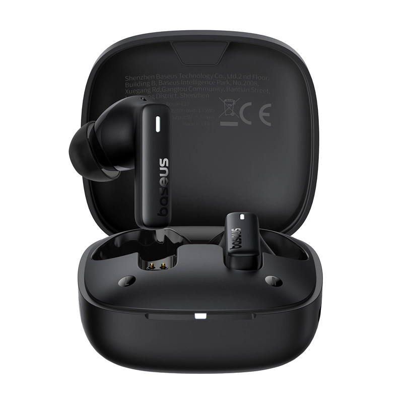Słuchawki bezprzewodowe Baseus Bowie E19 Dokanałowe Bluetooth 5.3 Czarny