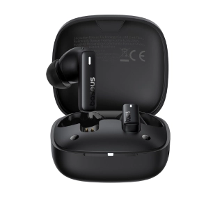 Baseus Bowie E19 Dokanałowe Bluetooth 5.3 Czarny