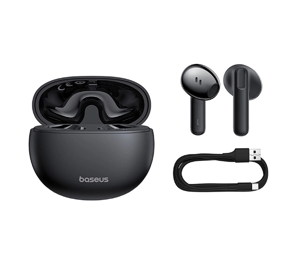 Baseus Bowie E12 Douszne Bluetooth 5.3 Czarny