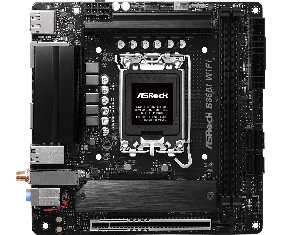 фото Материнська плата ASRock B860I WiFi