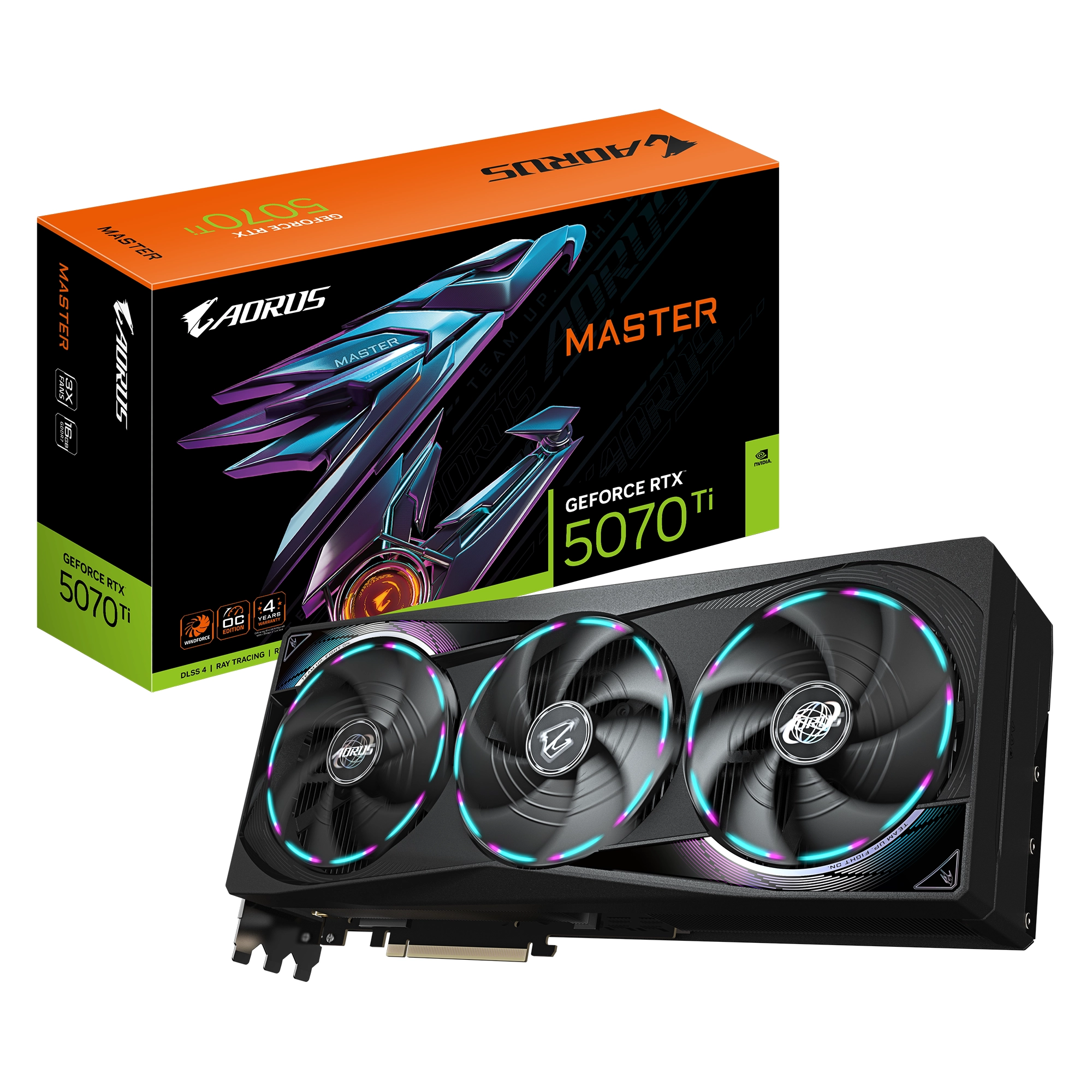 Karta graficzna Gigabyte GeForce RTX 5070 Ti MASTER 16GB GDDR7 256bit DLSS 4