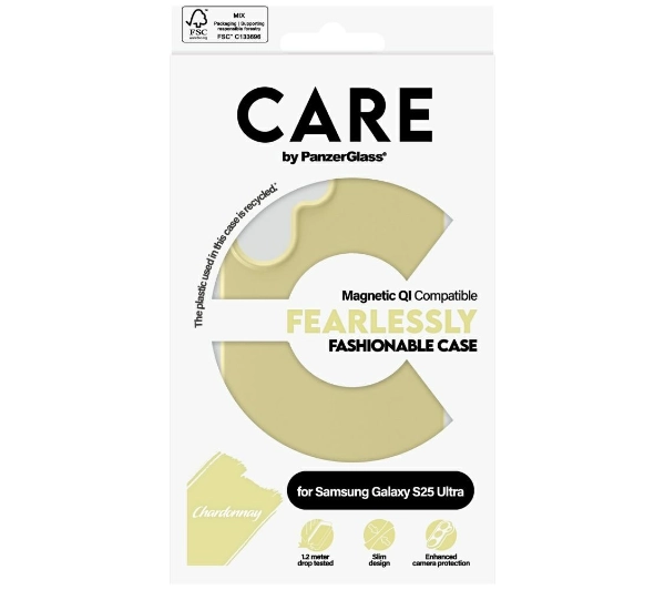 PanzerGlass CARE by Fashion QI do Galaxy S25 Ultra Szampański