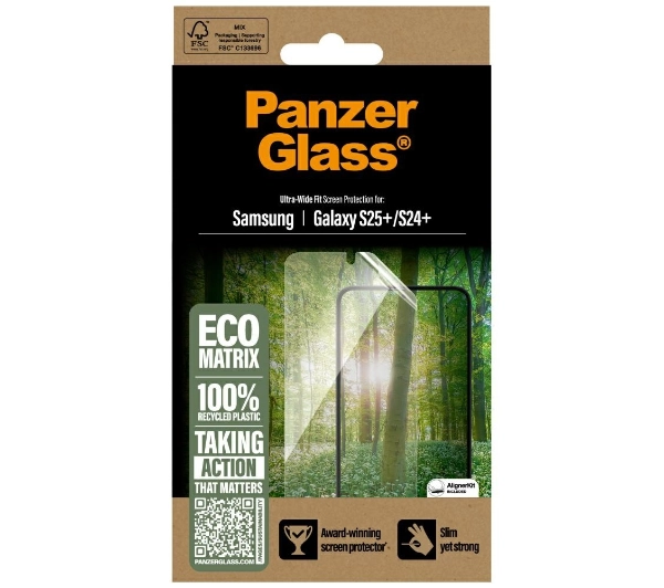 PanzerGlass Eco Matrix Ultra-Wide Fit do Galaxy S25 Plus