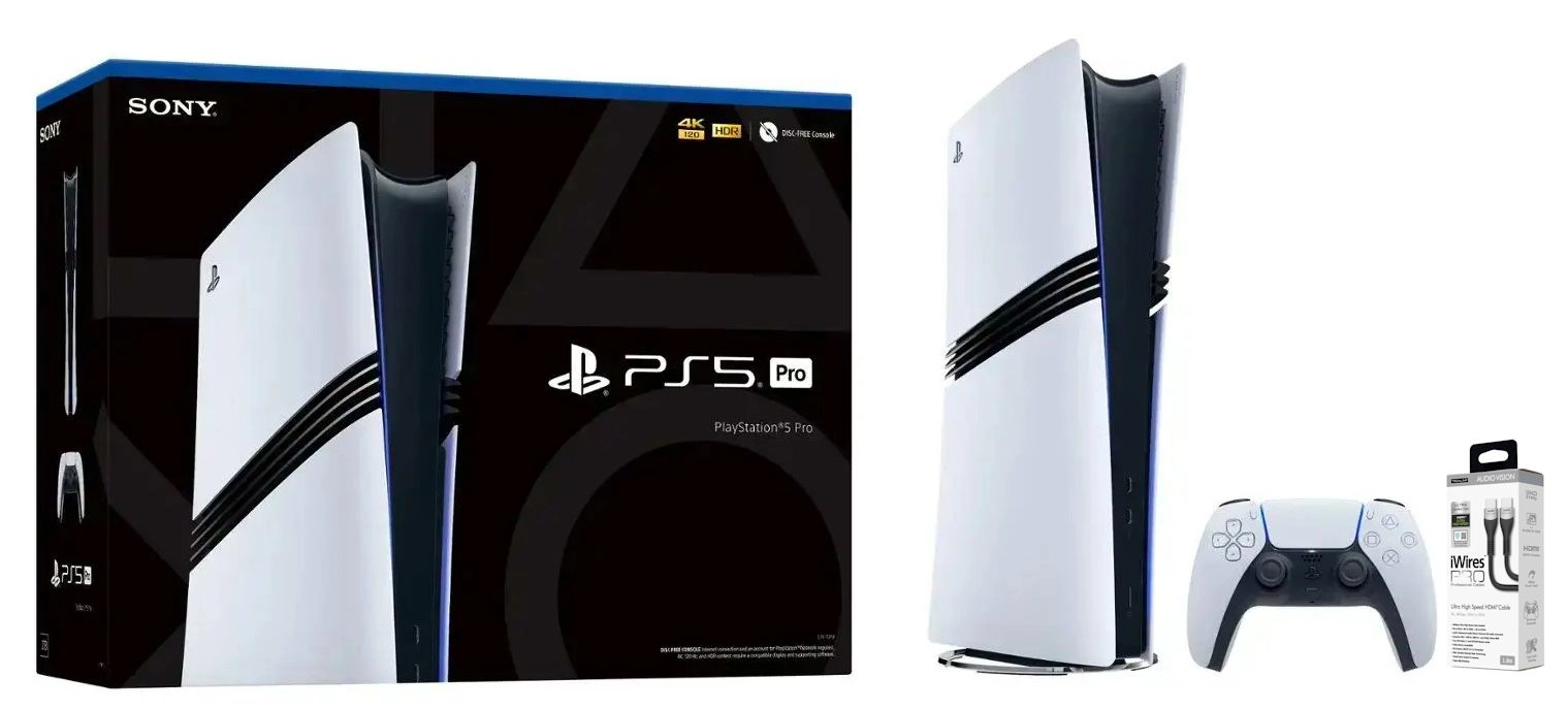 Konsola Sony PlayStation 5 Pro (PS5) 2TB + kabel HDMI Techlink iWires Pro 711818 8K 1,8m