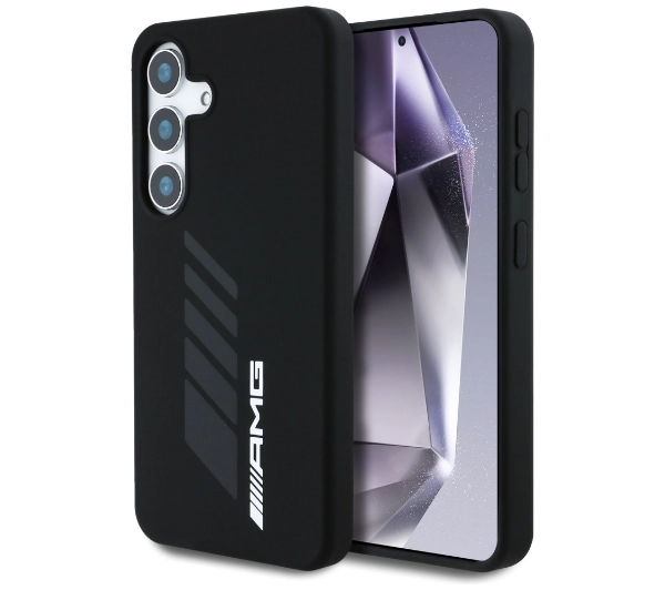 Etui AMG Oversize Rhombs MagSafe do Samsung Galaxy S25 Czarny