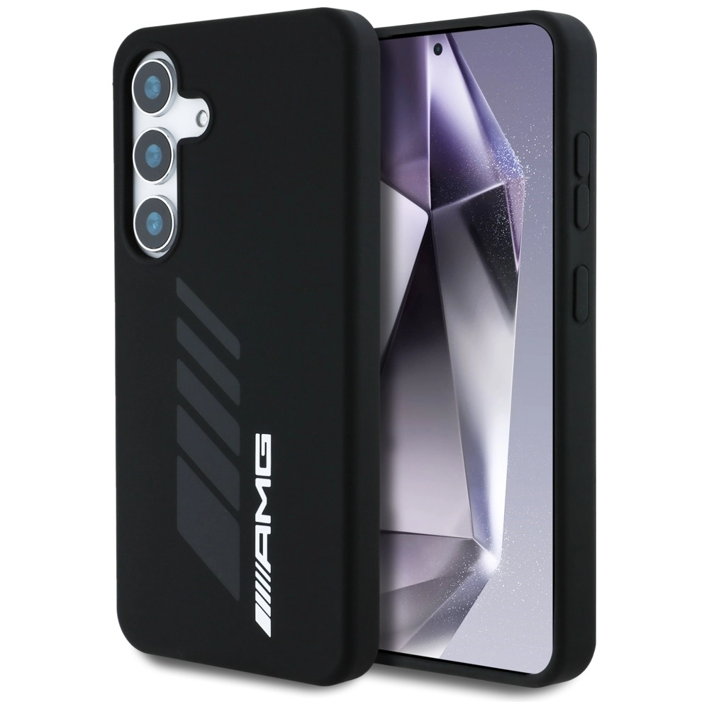 Etui Mercedes-Benz Oversize Rhombs MagSafe do Galaxy S25 Czarny