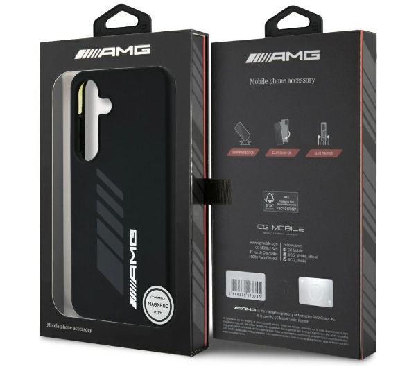 Mercedes-Benz Oversize Rhombs MagSafe do Galaxy S25 Czarny