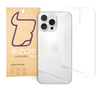 Folia hydrożelowa Bizon na tył Hydrogel do do iPhone 16 Pro Max 2 sztuki