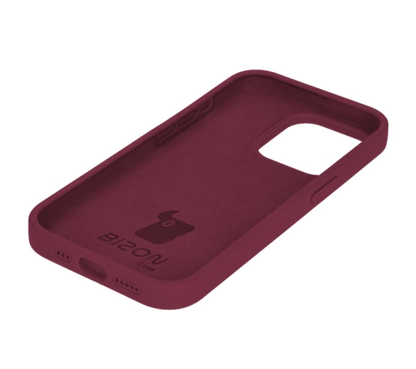 Bizon Silikonowe Soft do iPhone 15 Pro Ciemno-fioletowy