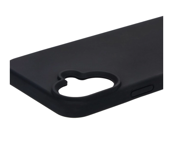 Bizon Silikonowe Soft do iPhone 16 Plus Czarny