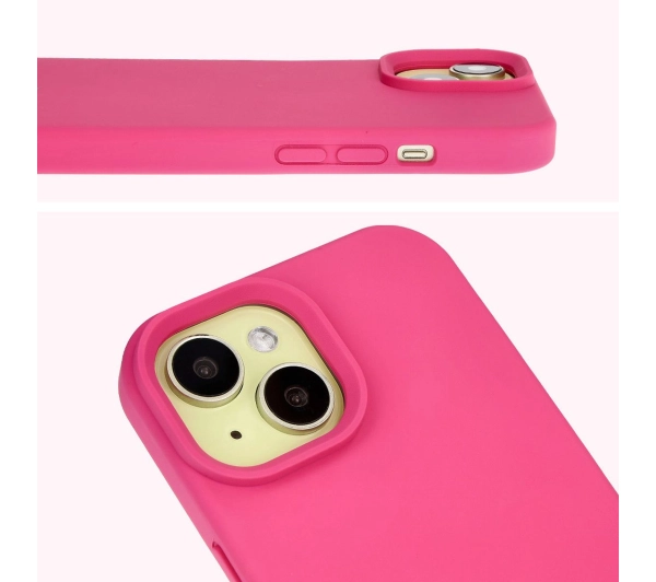 Bizon Silikonowe Soft do iPhone 15 Fuksja