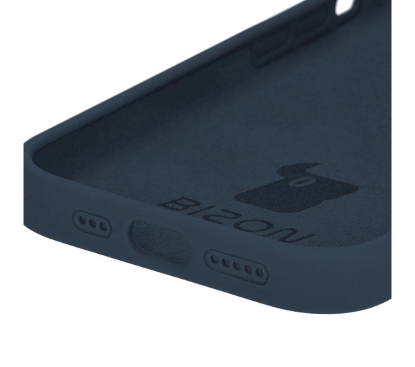 Bizon Silikonowe Soft do iPhone 14 Pro Ciemno-niebieski