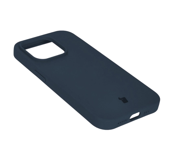 Bizon Silikonowe Soft do iPhone 14 Pro Ciemno-niebieski