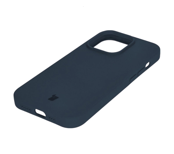 Bizon Silikonowe Soft do iPhone 14 Pro Ciemno-niebieski