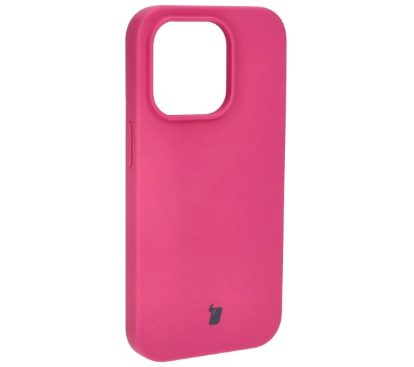 Bizon Silikonowe Soft do iPhone 15 Pro Fuksja