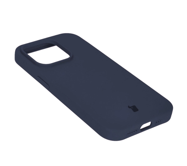 Bizon Silikonowe Soft do iPhone 15 Pro Ciemno-niebieski