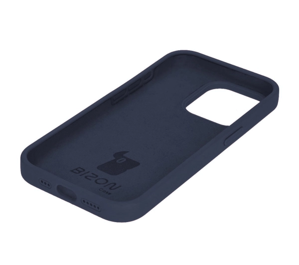 Bizon Silikonowe Soft do iPhone 15 Pro Ciemno-niebieski