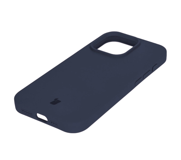 Bizon Silikonowe Soft do iPhone 15 Pro Ciemno-niebieski