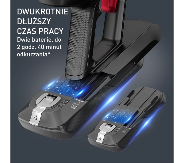 Tefal X-Force Flex 15.60 Aqua TY99G3 160min Funkcja mycia Wymienny akumulator Mini elektroszczotka - Kup na Raty - RRSO 0%