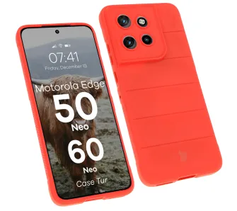 Etui Bizon Tur do Motorola Edge 50 Neo/60 Neo Czerwony