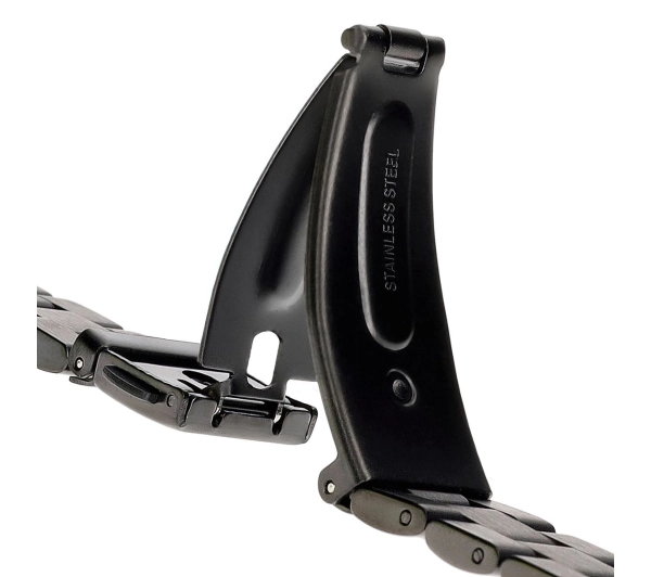 Bizon ze stali nierdzewnej Aura do Xiaomi Smart Band 9 / 9 NFC / 8 Czarny