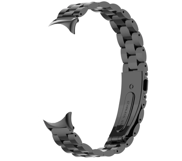 Bizon ze stali nierdzewnej Aura do Xiaomi Smart Band 9 / 9 NFC / 8 Czarny