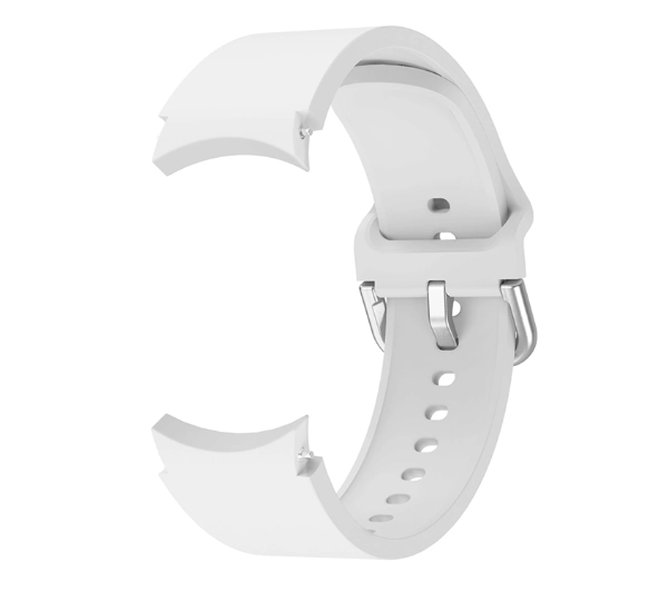 Bizon Strap Watch Silicone do Galaxy Watch 20mm Biały