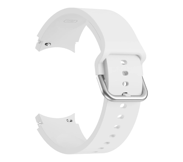 Bizon Strap Watch Silicone do Galaxy Watch 20mm Biały