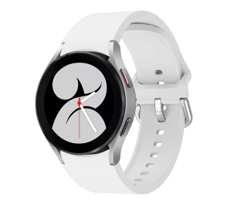 Pasek Bizon Strap Watch Silicone do Galaxy Watch 20mm Biały