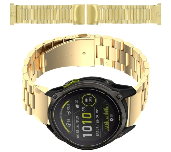 Bizon ze stali nierdzewnej Aura QuickFit 26mm Złoty