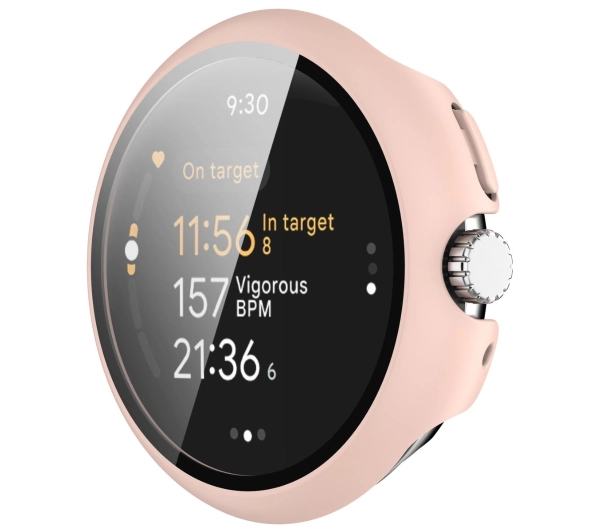 Bizon ze szkłem do Google Pixel Watch 3 41mm Różowy