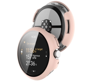 Bizon ze szkłem do Google Pixel Watch 3 41mm Różowy