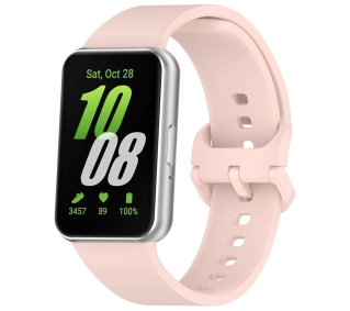 Bizon Strap Watch Silicone do Galaxy Fit 3 Różowy