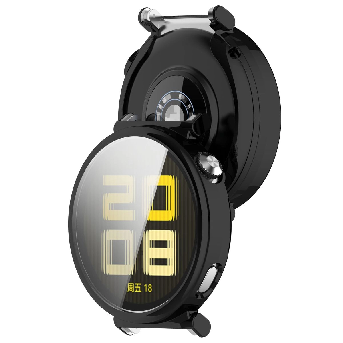 Nakładka na tarczę Bizon Felipe do Huawei Watch GT 5 41mm Czarny