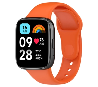 Pasek Bizon Strap Watch Dots do Xiaomi Redmi Watch 3 Active Pomarańczowy