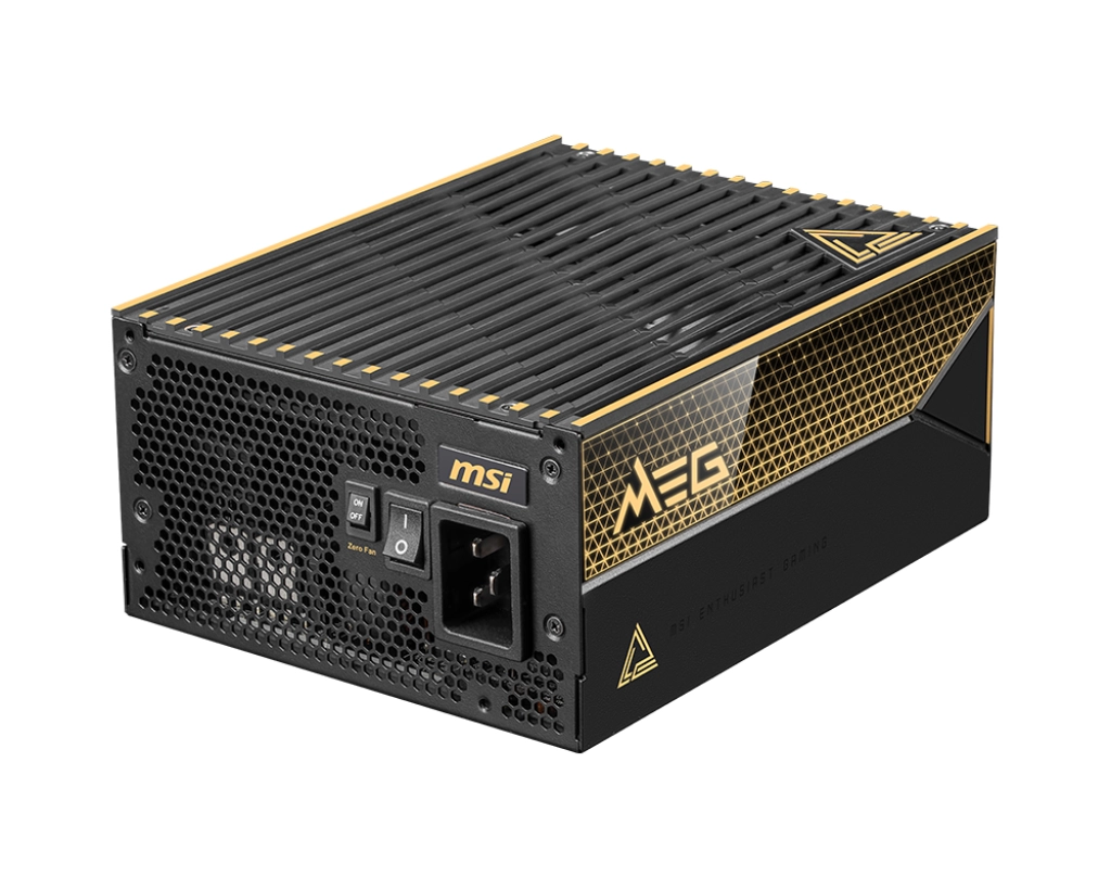 Zasilacz MSI MEG Ai1600T PCIE5 1600W 80+ Titanium Czarny