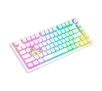 Klawiatura mechaniczna Savio Phenix White Gateron Yellow Pro Pudding Biały